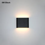 applique murale led moderne étanche ip65 12w 6w noir blanc adhésif contemporaine verre opalin