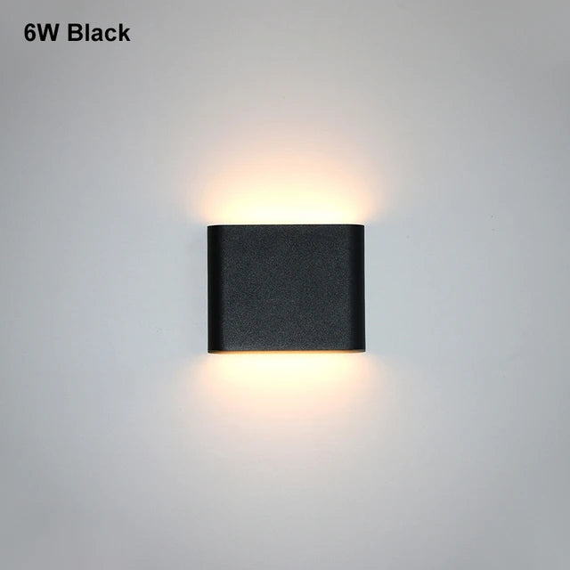 applique murale led moderne étanche ip65 12w 6w noir blanc adhésif contemporaine verre opalin