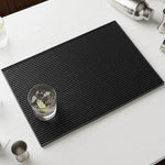 tapis bar moderne noir perforé pvc durable antidérapant comptoir rectangle