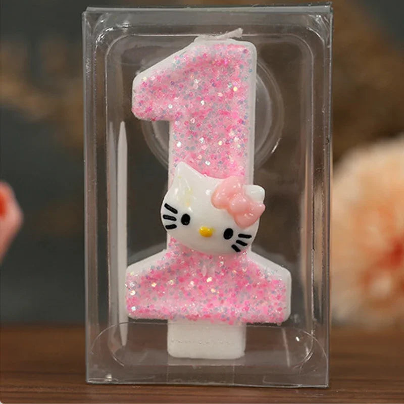 bougies forme chat pailletées rose pâle blanc mariage anniversaire décoratives enfantines