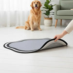 tapis absorbant boue diatomées animaux compagnie bol nourriture gris moderne minimaliste adhésif rapide sec
