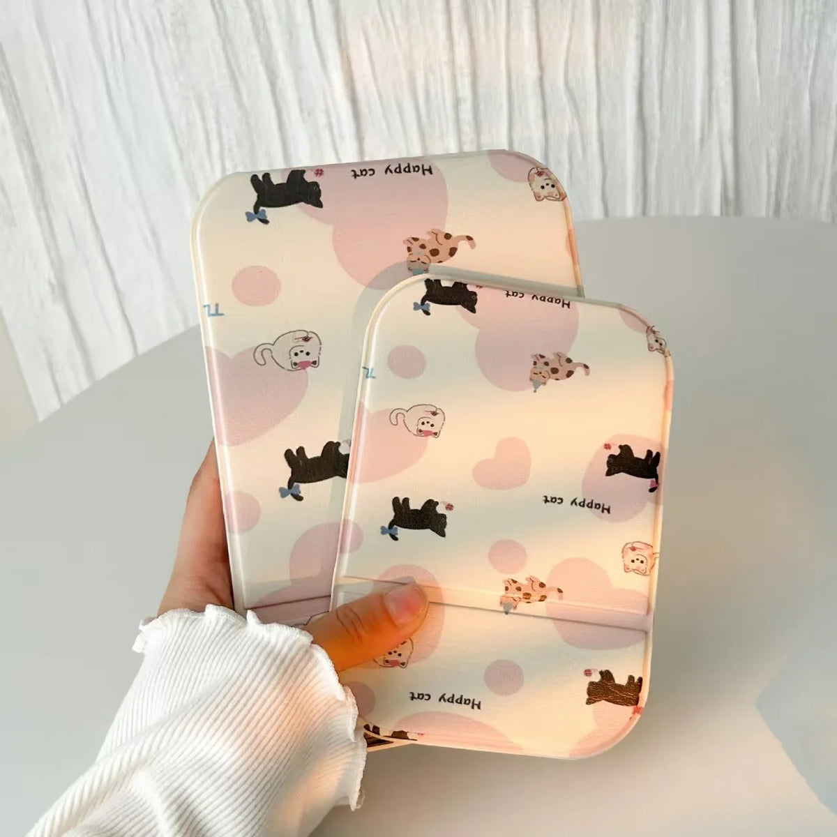 porte monnaie pliant cartoon motif animaux floral couleurs pastel mignon décoration maison accessoires