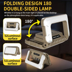 lampe camping pliable beige robuste clips modes éclairage pratique contrôlabile