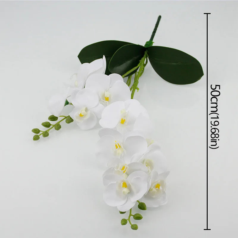 décoration mariage intérieur orchidée papillon violet blanc moderne élégante fleurs artificielles 50cm