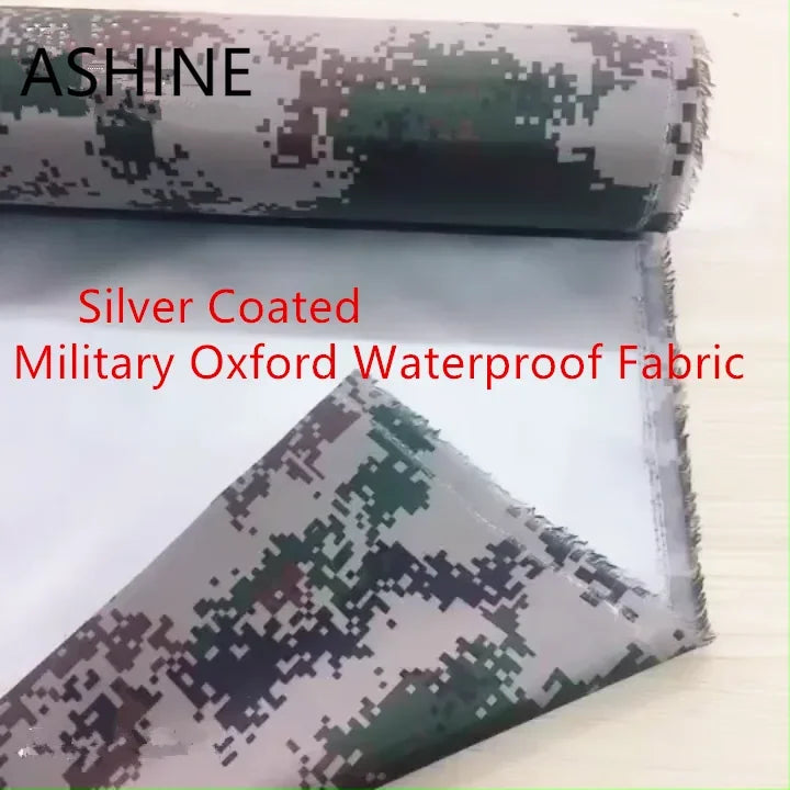 tissu camouflage imperméable polyester vert gris blanc bleu marron durable anti déchirure