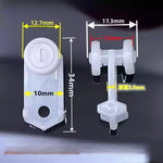 anneau métallique rondelle plastique clips rideau blanc noir rail rideau