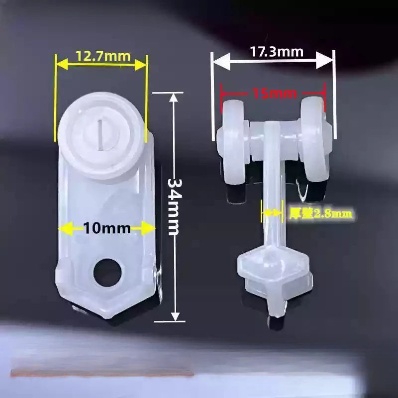 anneau métallique rondelle plastique clips rideau blanc noir rail rideau