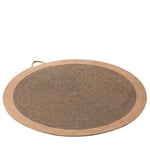 tapis gratter chats moderne tissé beige marron clair bleu jaune poignée resistant usage