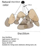 suspension lumineuse moderne bambou couleur beige noir reticule opacite ampoules filament
