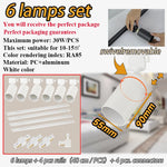 spots noir modernes gu10 12pcs fixés 55x90mm variable intensity
