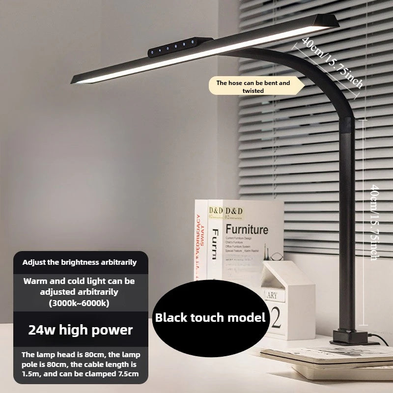 lampe led moderne blanc interface tactile câble 1m5 clips 80cm flux lumineux haute luminosité