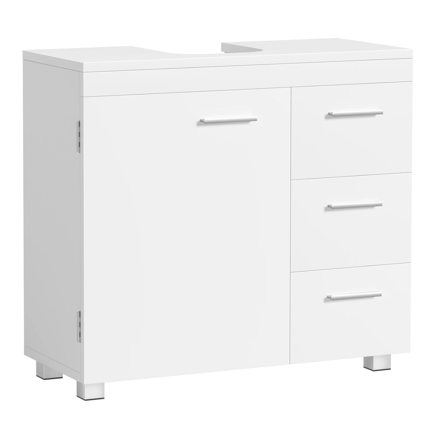 Meuble sous lavabo blanc avec rangement