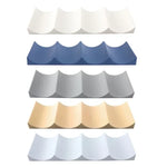 support mural canettes bleu marine rose pâle plissé moderne adhésifversible