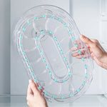 support rangement rotatif transparent moderne boissons réutilisable sans fixation visible