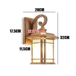 lampe murale extérieure noire classique rustique barreaux transparents hydrofuge mur vis fixations