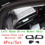 cache climatisation noir fibre carbone moderne audi a3 8y 2021 2024intérieur abs