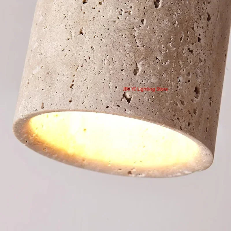 lampe moderne ampoule led texture granulée couleur beige brun foncé minimaliste
