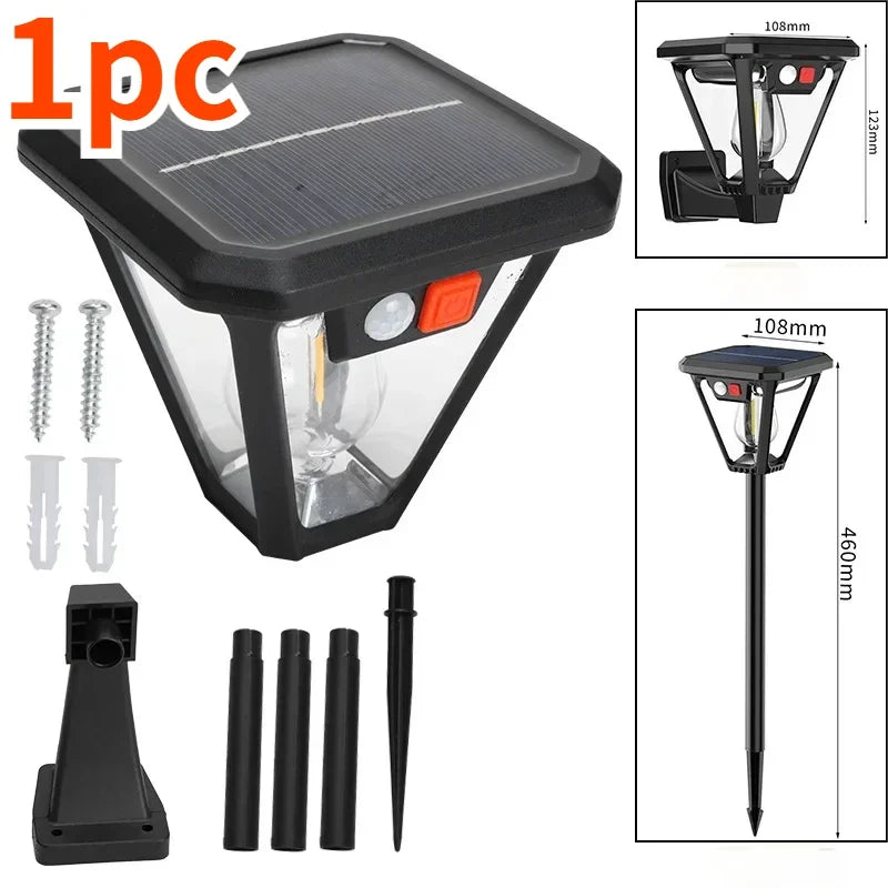 lampe solaire murale noire ip65 led adhésif capteur mouvement contemporaine étanche jardin cour