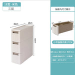 rangements salle bain meuble storage vertical cinq étages tiroirs amovible moderne lignes verticales opaque