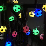 guirlande lumineuse décoration noël blanc noir triangles leds 10 20 40 warm white colorful