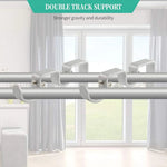 Support double en couleur chocolat sur un mur beige