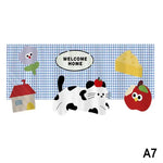 rideau tubulaire décoration animaux mignons classique pois cute cat horizontal holiday bienvenue maison machine