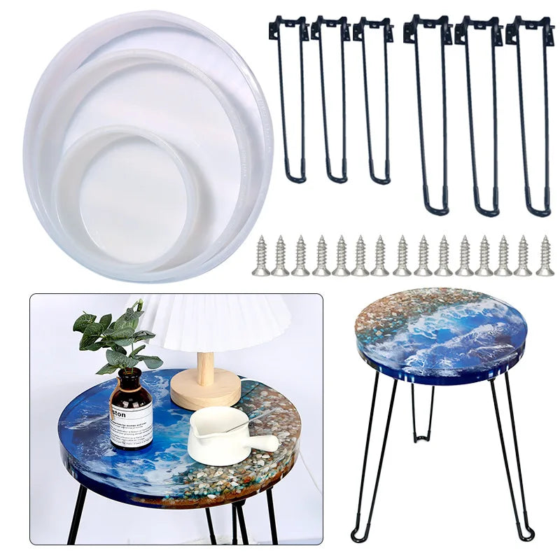 plateau silicone marbre blanc bleu moderne tringle fixation diamètre 203mm 228mm 254mm 279mm 305mm