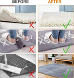 tapis bain moderne adhésif réutilisable beige motifs noirs antidérapants ensemble 4PCS