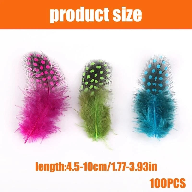 plumes naturelles colorées violet vert rose orange bleu marron noir points artisanat décoration mariage
