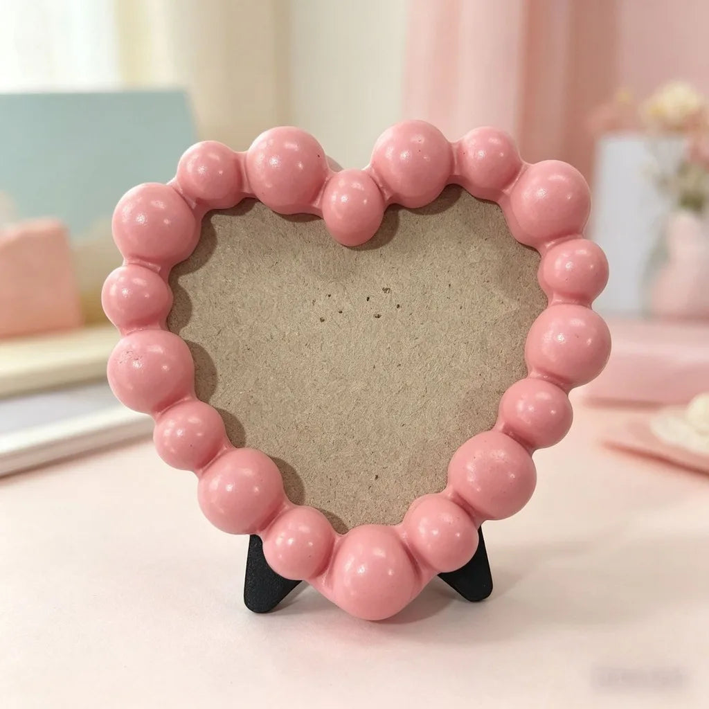 cadre photo moderne rondes orange noir bleu clair rose doré blanc clips noirs fond