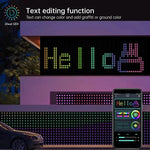 rideau lumineux led multicolore pixel art motifs modernes éclairage ambiance télécommande application mobile
