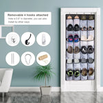 organisateur mural chaussures compartiments tissu polyestère clips suspendus moderne fonctionnel noir pliable