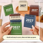 calendrier minimaliste spirale couleurs douces pages notes 2027 mémorisables moderne