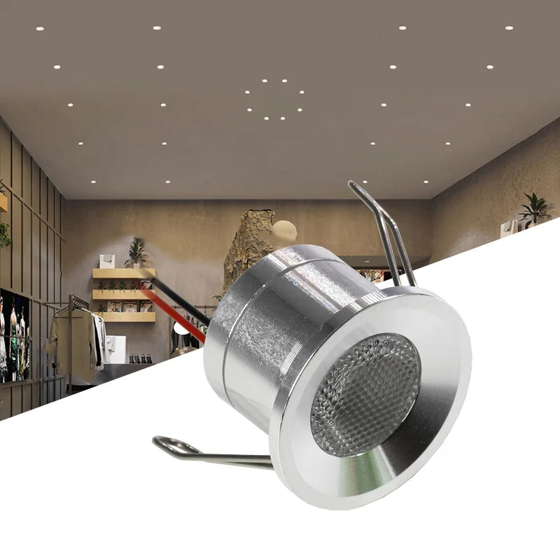 projecteur led spot argenté moderne 12v ip65 alu câble teflon 47cm