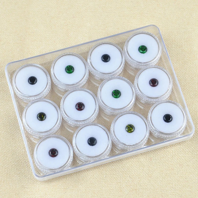 boîtes rangement transparentes pots cosmétiques noir blanc minimalistes couvercle