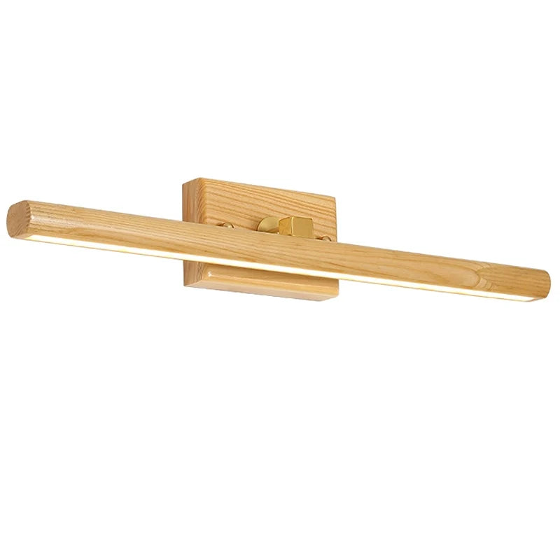 lampe murale moderne miroir bois texturé or chambre entrée minimaliste éclairage quotidien