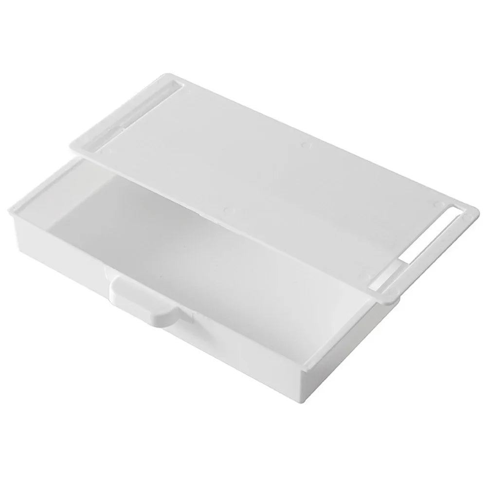 boîtes tiroirs rangement sous table noir blanc gris moderne