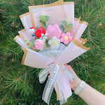 bouquet fleurs artificielles rose blanches hello kitty coeurs romantique décoration intérieur anniversaire mariage