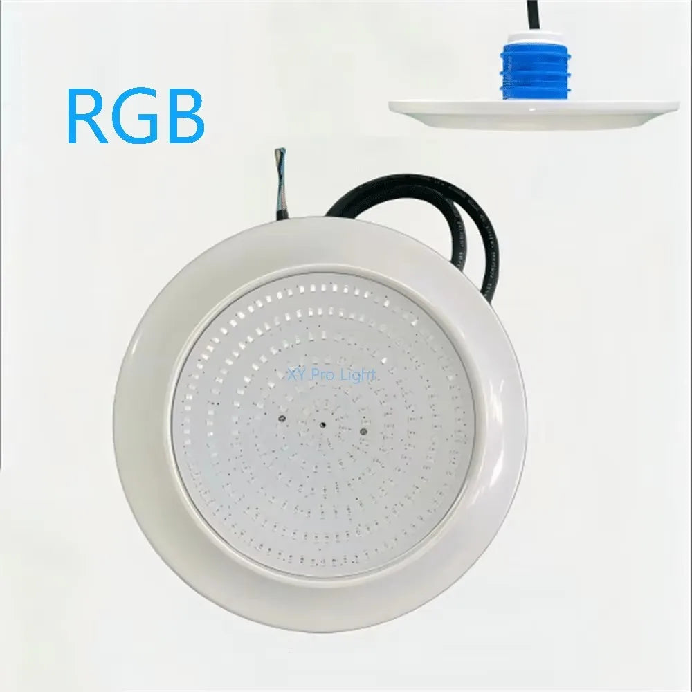 lampe sous marine piscine led rgb blanc bleu moderne ip68 adhésive câble télécommande