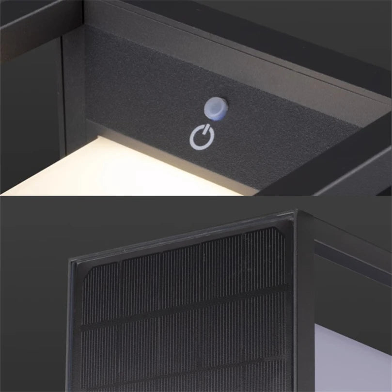 lampe murale led moderne noire blanche interrupteur adhésif ventiléeextérieur ip65 résistante 2492000lm
