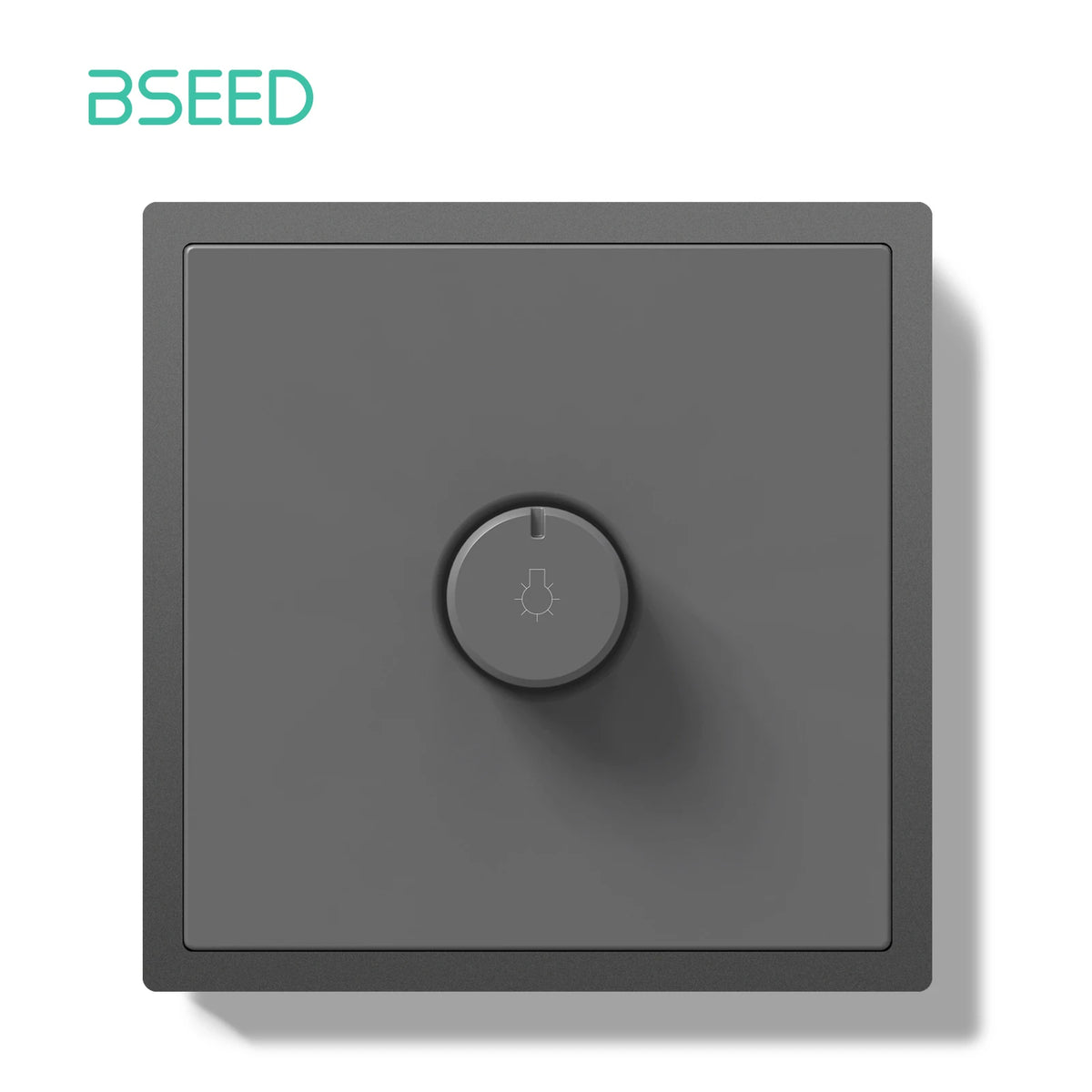 interrupteur rotatif blanc noir gris moderne minimaliste 80x80mm vis certification fcc rohs