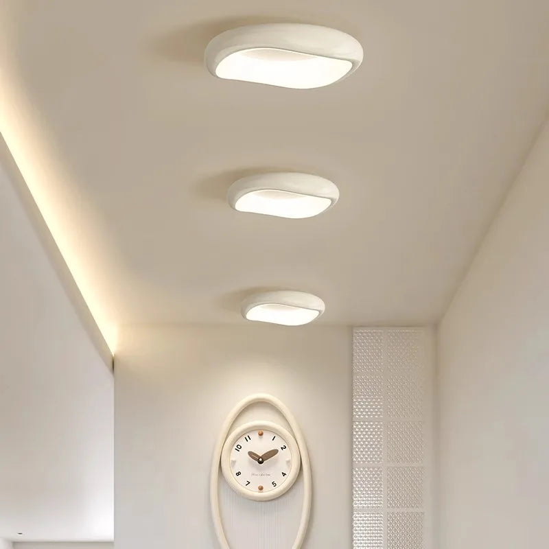 plafonniers led modernes minimaliste couleur crème noir vert chambre enfant éclairage salle étude cuisine