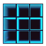 sol led danse noir multicolore grille carrés moderne câbles alimentation disco party