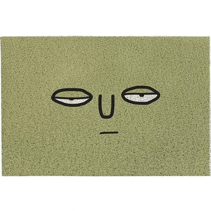 tapis sol pvc enfant motif visage souriant décor entrée maison moderne facile nettoyage