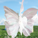 décoration intérieure moderne papillon transparent effet pailleté rose blanc rouge bleuclair