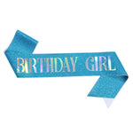 ruban pailleté festif anniversaire fille femme blanc rose bleu vert doré holographique