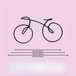 décoration murale silhouette vélo noir minimaliste moderne métal opacité 30cm 40cm 50cmuspenduintérieurextérieur