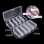 boîte compartiments transparente moderne poignée conteneur plastique organisation pratique fourchette cuillère bijoux rangement