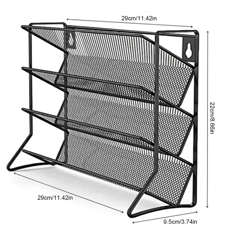 étagère épices acier inoxydable noir maille métallique moderne imperméable fixée mur taille réglable cuisine