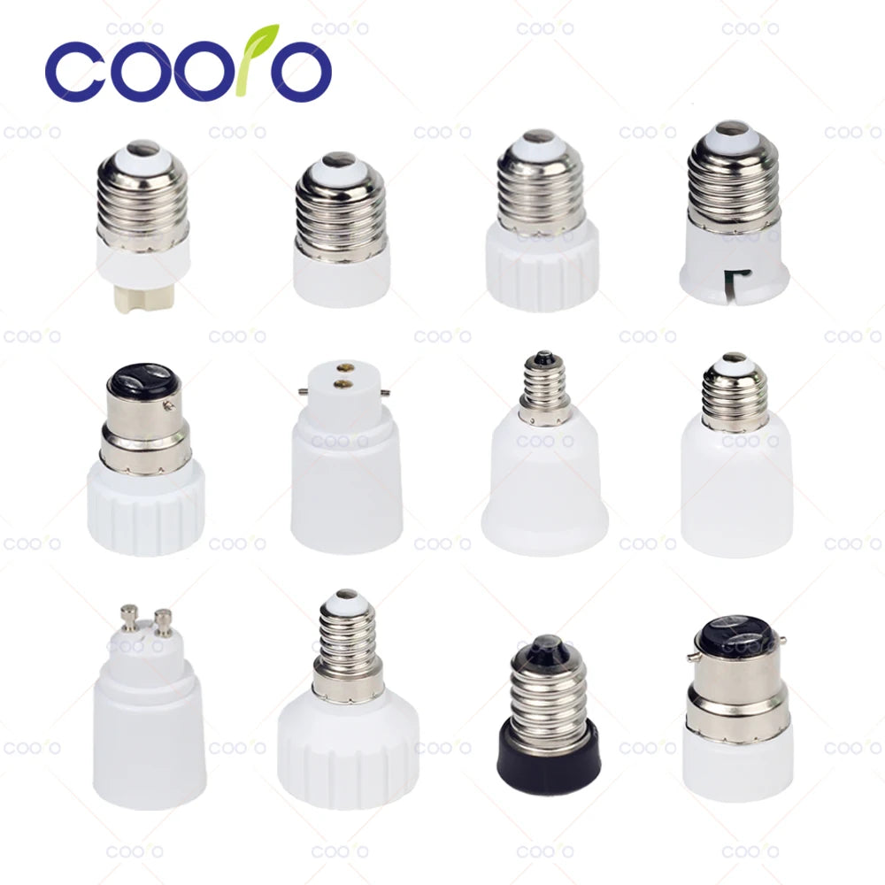 adaptateur ampoule e14 e27 b22 gu10 conversion led blanc moderne fonctionnel